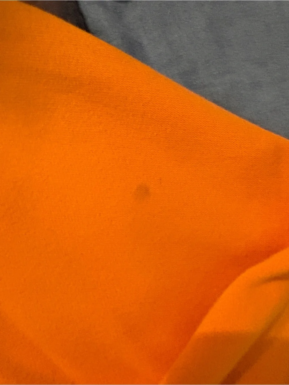 Nike Orange Men's Pullover Hoodie with White Swoosh
